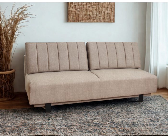 Rozkládací pohovka na každodenní spaní s úložným prostorem 140 x 200 cm - Lunaro