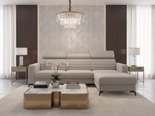 Fotogalerie Sedací souprava Madeira do L - potahy Monolith a Castel (S2FL + OTOR)