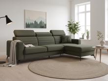 Fotogalerie Sedací souprava Madeira do L - potahy Monolith a Castel (S2FL + OTOR)