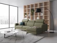 Fotogalerie Sedací souprava Madeira do L - potahy Monolith a Castel (S2FL + OTOR)