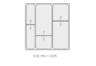 Příborník do šuplíků D3A/50 - Hettich Inotech Atira