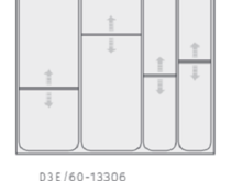 Fotogalerie Příborník do šuplíků D3A/60 - Hettich Inotech Atira