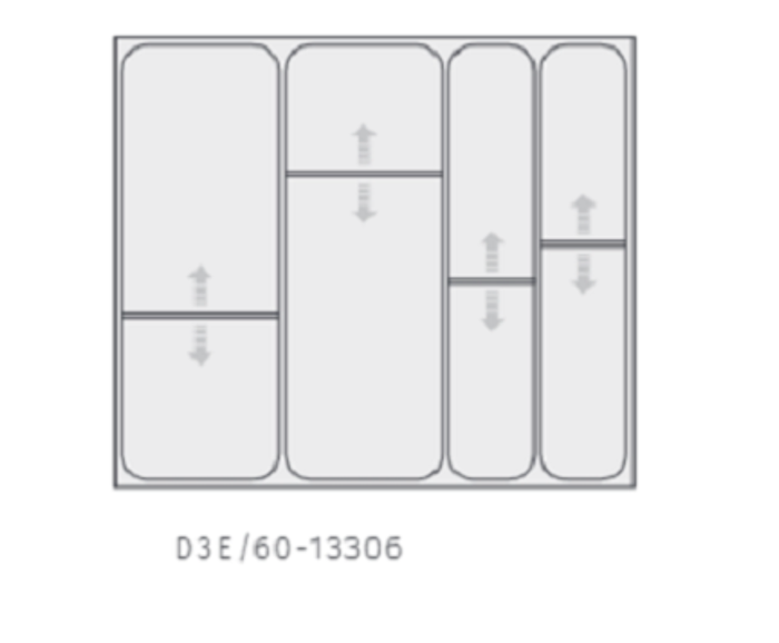 Fotogalerie Příborník do šuplíků D3A/60 - Hettich Inotech Atira