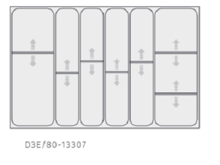 Fotogalerie Příborník do šuplíků D3A/80 - Hettich Inotech Atira
