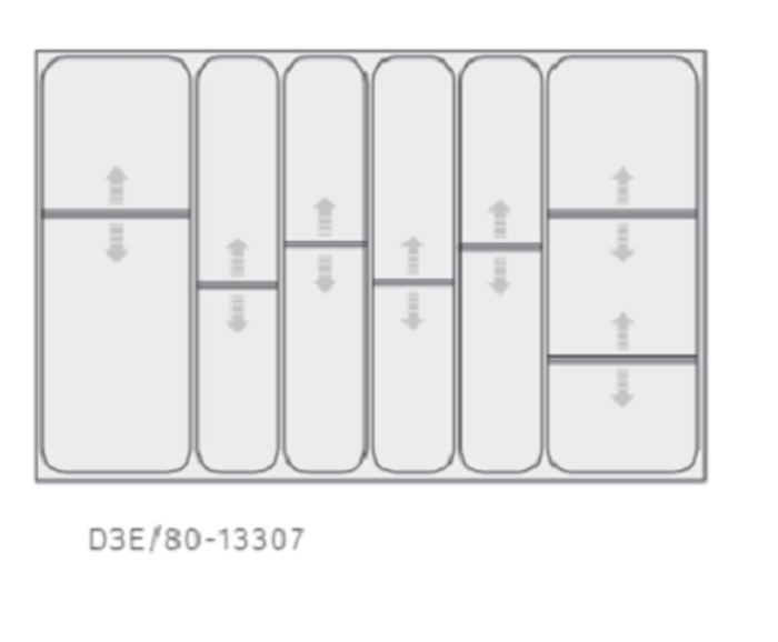 Fotogalerie Příborník do šuplíků D3A/80 - Hettich Inotech Atira