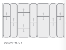 Fotogalerie Příborník do šuplíků D3A/90 - Hettich Inotech Atira