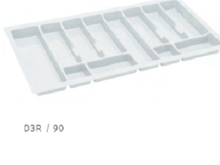 Fotogalerie Příborník do šuplíků D3R/90 - bílý - Rajs Comfort box