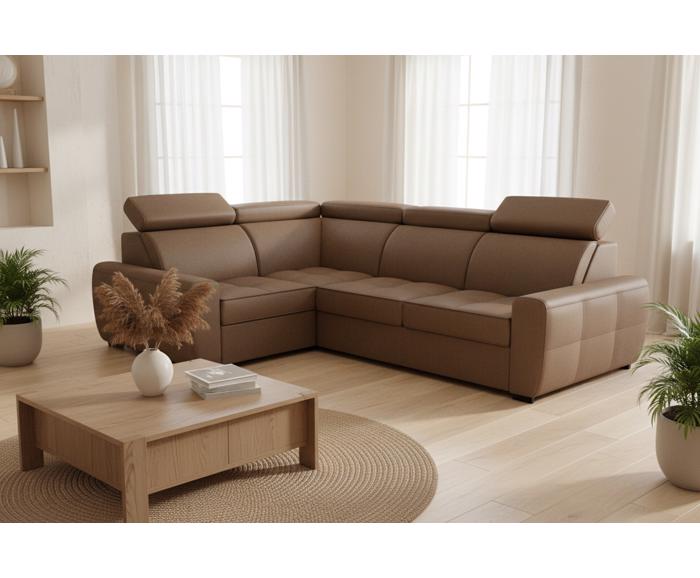 Fotogalerie Menší rohová sedací souprava Nevada s rozkladem - UPMP(P)-2F(L)