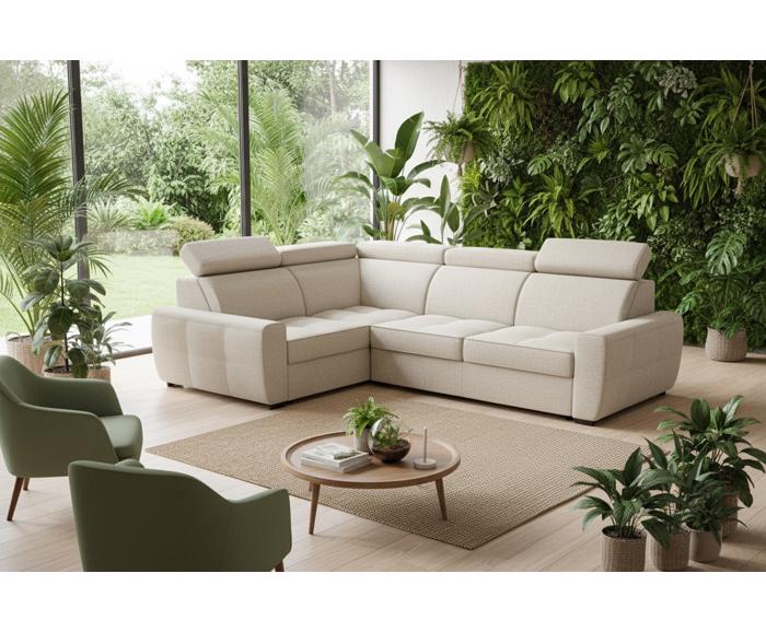 Fotogalerie Menší rohová sedací souprava Nevada s rozkladem - UPMP(P)-2F(L)