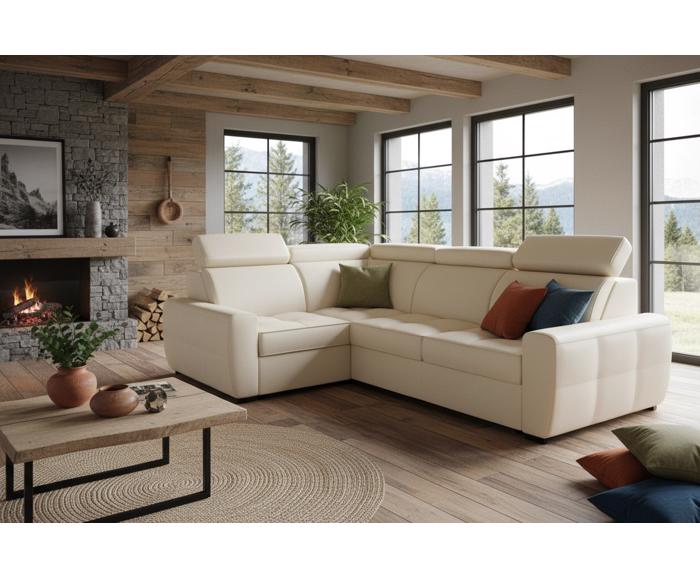 Fotogalerie Menší rohová sedací souprava Nevada s rozkladem - UPMP(P)-2F(L)