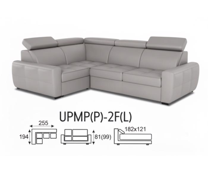 Fotogalerie Menší rohová sedací souprava Nevada s rozkladem - UPMP(P)-2F(L)