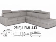 Fotogalerie Velká sedací souprava Nevada do L - 2F(P)-UPML-1-DL