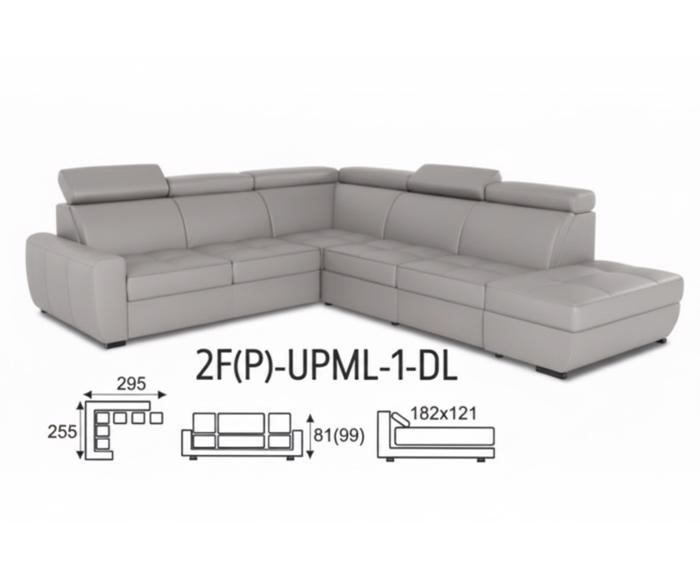 Fotogalerie Velká sedací souprava Nevada do L - 2F(P)-UPML-1-DL