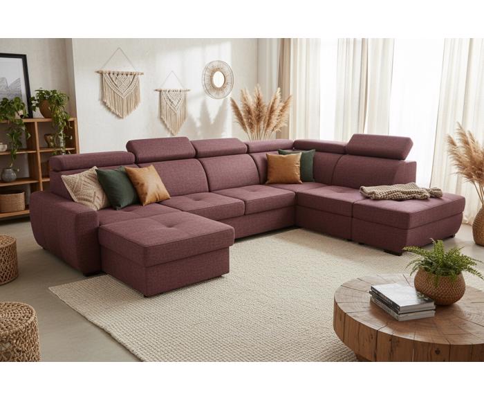 Fotogalerie Sedací souprava Nevada ve tvaru U - OT(P)-2(F)-UPML-DL