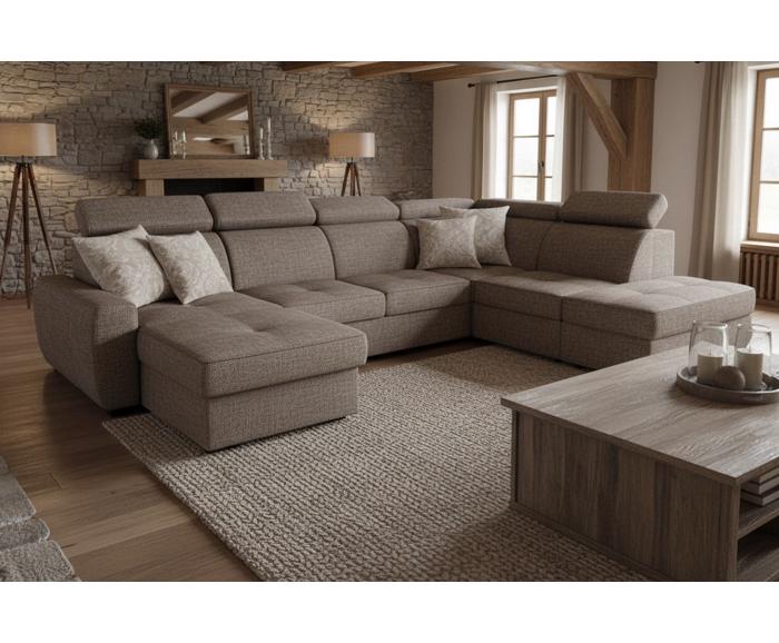 Fotogalerie Sedací souprava Nevada ve tvaru U - OT(P)-2(F)-UPML-DL