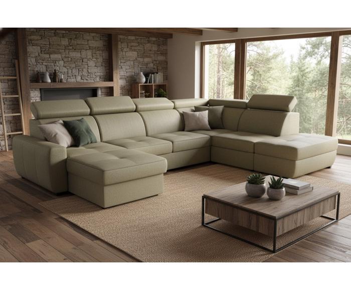 Fotogalerie Sedací souprava Nevada ve tvaru U - OT(P)-2(F)-UPML-DL