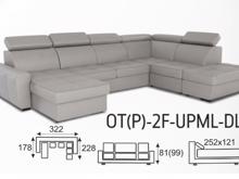 Fotogalerie Sedací souprava Nevada ve tvaru U - OT(P)-2(F)-UPML-DL