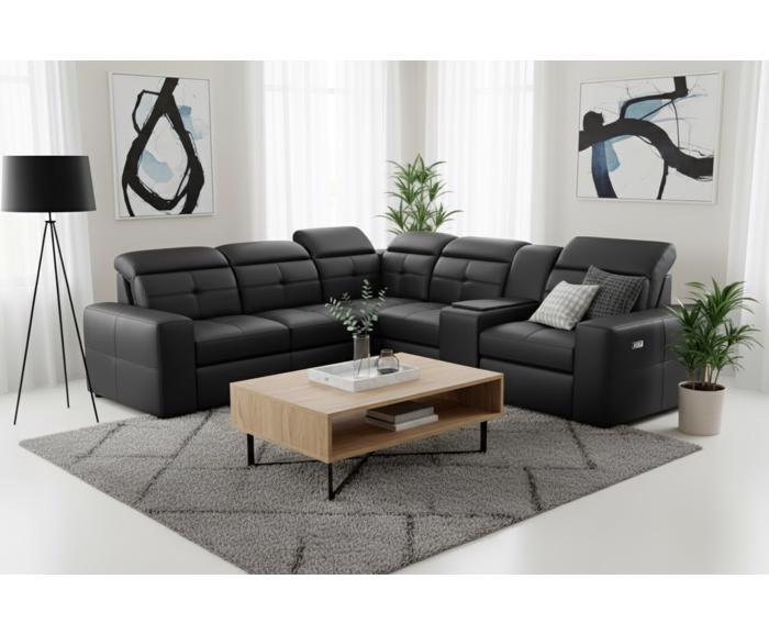 Fotogalerie Rohová sedací souprava s barem Kanton do L