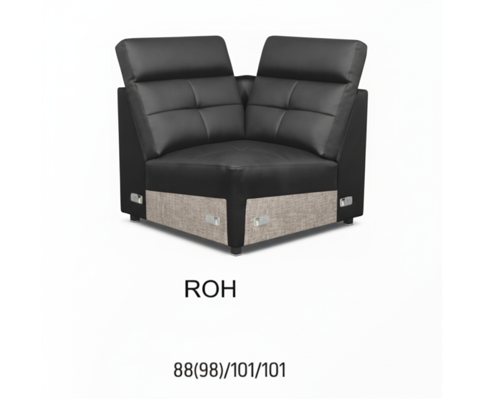 Fotogalerie Sedací souprava Kanton do L - výběr potahů - 2F-R-1-D