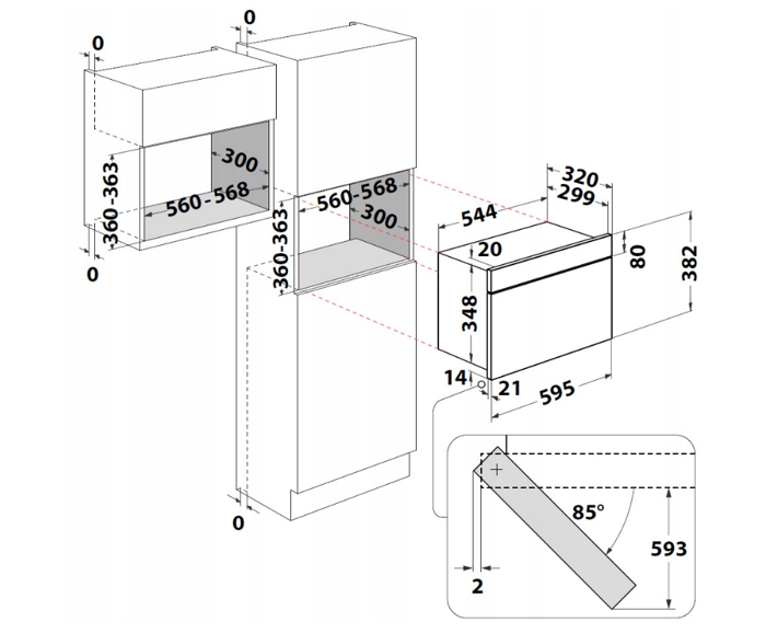 Fotogalerie Vestavná mikrovlnná trouba Whirlpool - WMN14BB