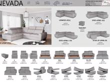 Fotogalerie Taburet Nevada - výběr potahů