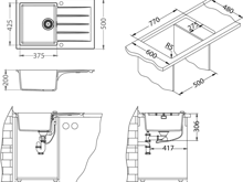 Fotogalerie Granitový kuchyňský dřez Alveus - Cadit 20