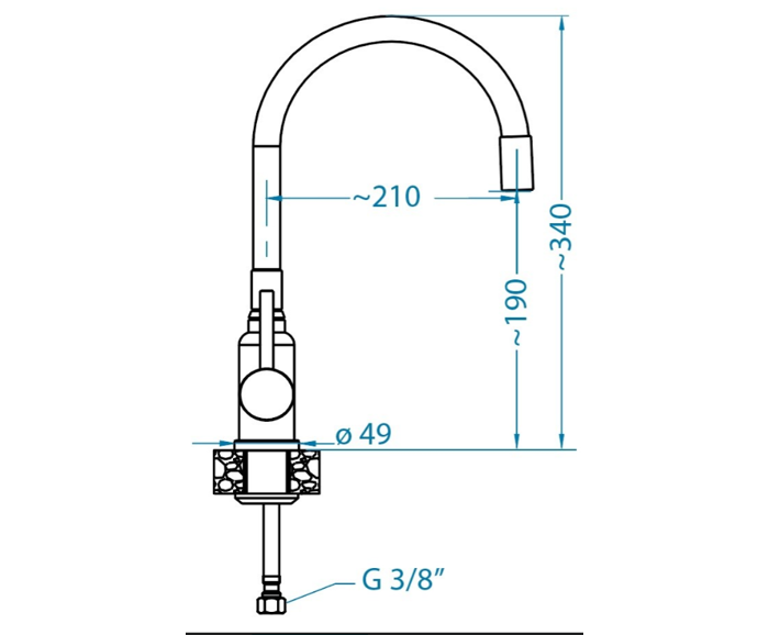 Fotogalerie Dřezový set Alveus: dřez Cadit 20 + baterie Mintas - výběr barev