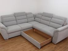 Fotogalerie Rohová rozkládací sedací souprava Medium - Šedá - Pravá 