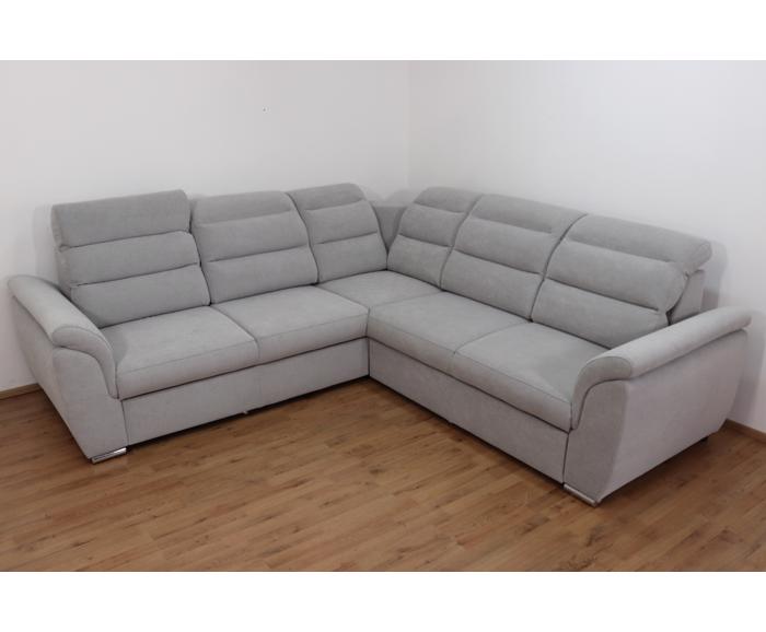 Rohová rozkládací sedací souprava Medium - Šedá - Pravá