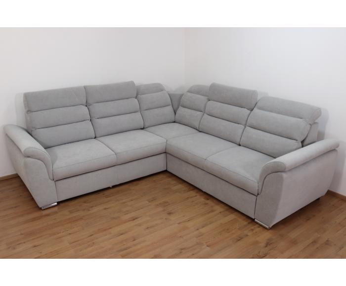 Rohová rozkládací sedací souprava Medium - Šedá - Pravá