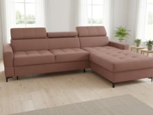 Fotogalerie Rohová sedací souprava Metrix I XXL HR pěna - růžová