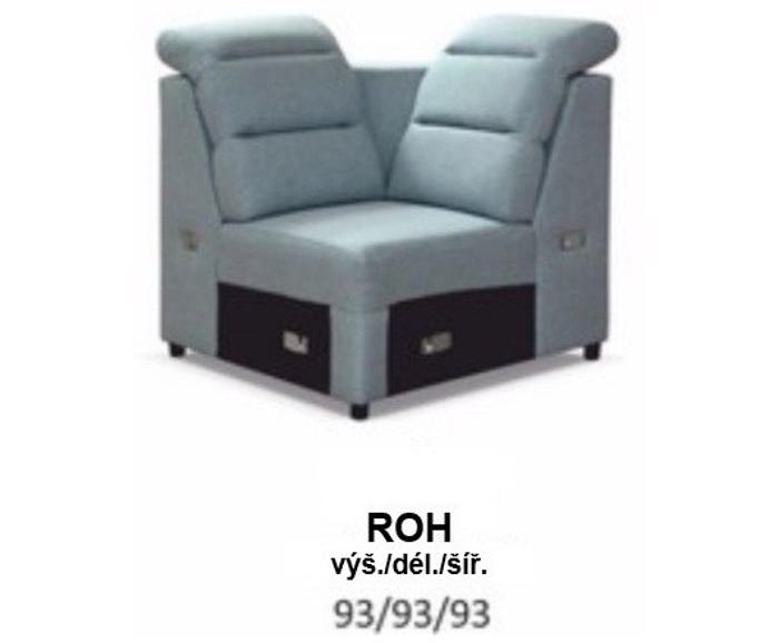 Fotogalerie Sedací souprava ve tvaru U Medium - výběr potahů 