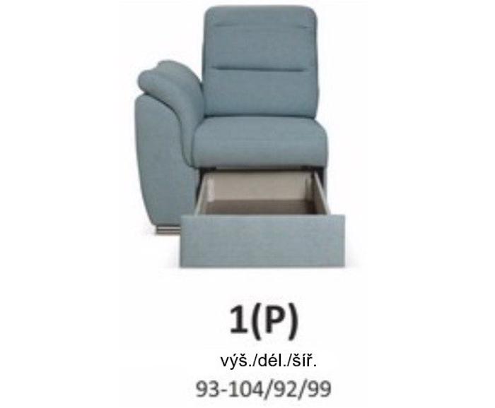 Fotogalerie Sedací souprava ve tvaru U Medium - výběr potahů 