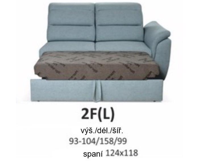 Fotogalerie Rohová sedací souprava Medium - výběr potahů 