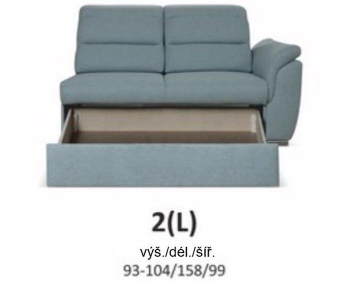 Fotogalerie Sedací souprava Medium ve tvaru L - výběr potahů