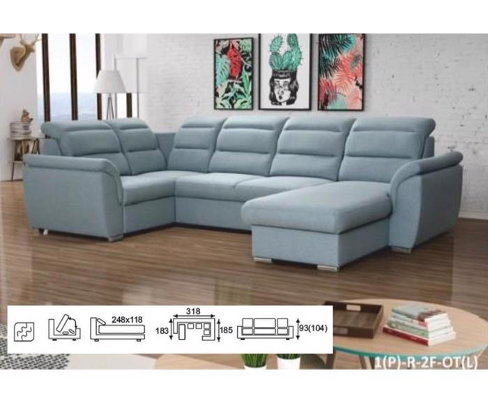 Fotogalerie Sedací souprava ve tvaru U Medium - výběr potahů 