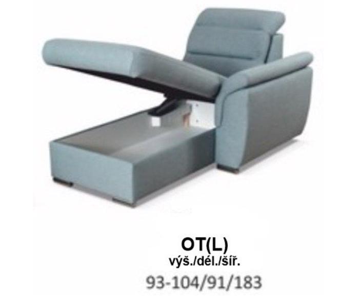 Fotogalerie Sedací souprava ve tvaru U Medium - výběr potahů 