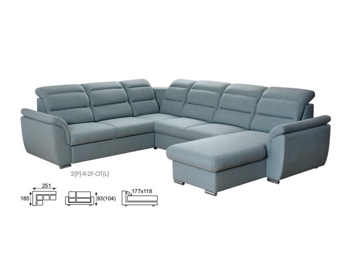 Fotogalerie Sedací souprava Medium ve tvaru U  - výběr potahů 