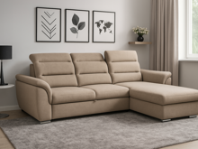 Fotogalerie Moderní sedací souprava rohová do L Medium - výběr potahů 