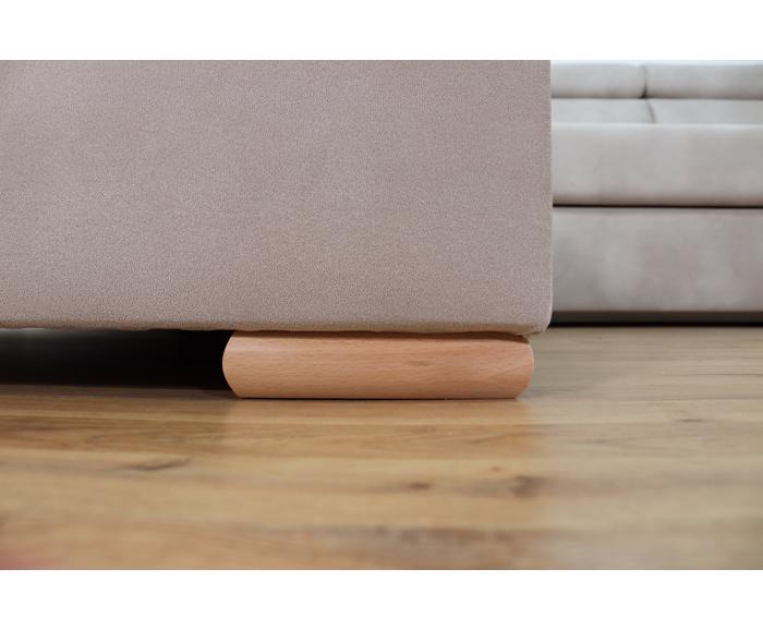 Rohová rozkládací sedací souprava do U - Aviro - Béžová - Levá