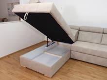 Fotogalerie Rohová rozkládací sedací souprava do U - Aviro - Béžová - Levá 