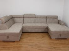 Fotogalerie Rohová rozkládací sedací souprava do U - Aviro - Béžová - Levá 