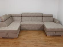 Fotogalerie Rohová rozkládací sedací souprava do U - Aviro - Béžová - Levá 