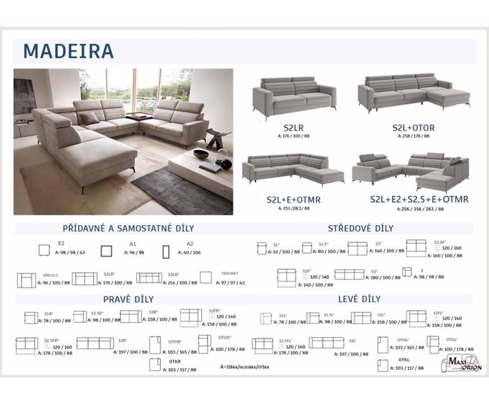 Fotogalerie Křeslo Madeira - výběr potahů 