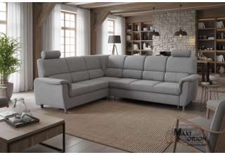 Ukázka interiéru – sedací souprava Demo do L - šedá