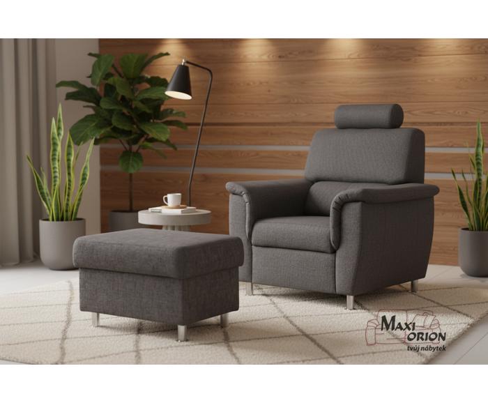 Kombinace taburetu Demo s křeslem