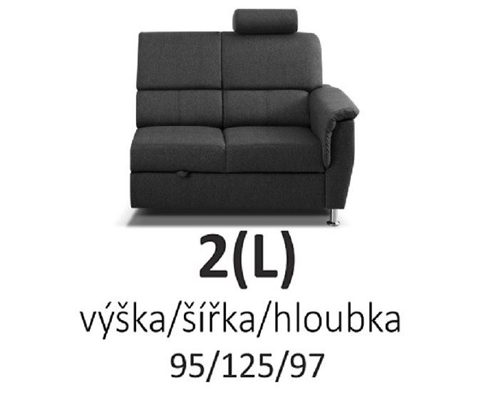 Fotogalerie Sedací souprava Demo s funkcí relax - šedá