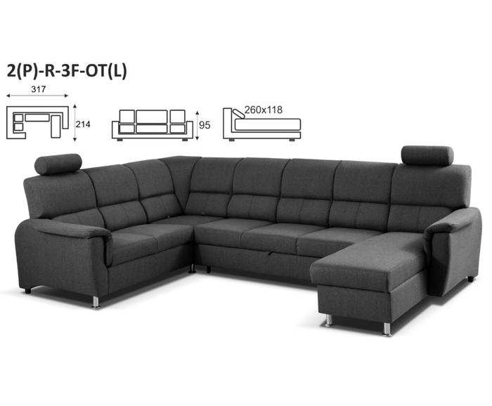 Fotogalerie Modulová sedací souprava Demo ve tvaru U 