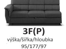 Fotogalerie Sedací souprava Demo s funkcí relax - šedá