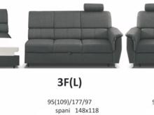 Fotogalerie Sedací souprava Demo s elektrickým relaxačním křeslem Demo LUX